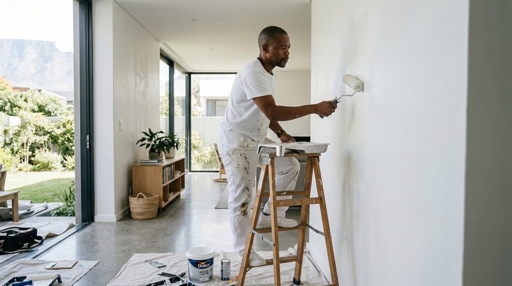 Interior repainting between tenancies in Boston, Bellville